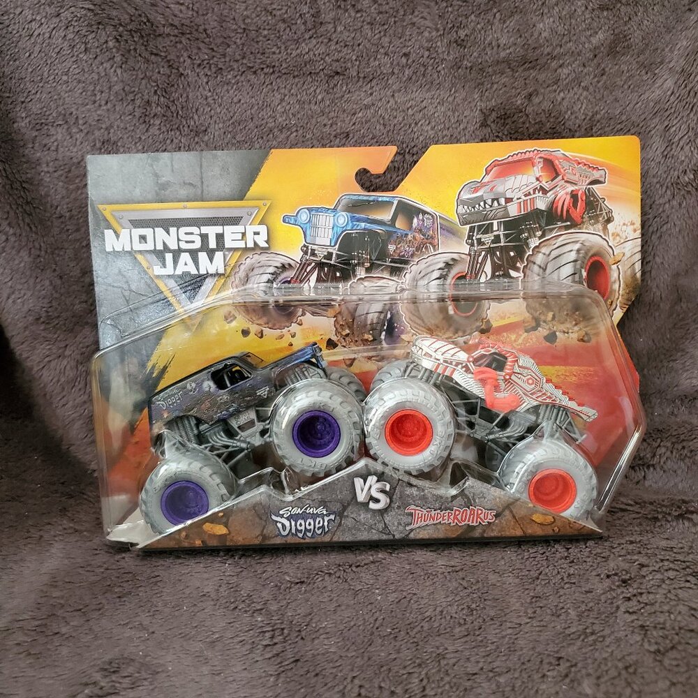 Monster Jam Trucks: Son-Uva Digger Vs. ThunderRoarus 1:64 Scale Series 32 - Picture 1 of 7